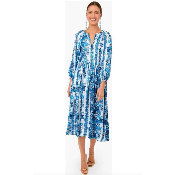Alix of Bohemia Saranna Bluebell Dress $1280 NWT Small S Tuckernuck - Picture 1 of 9